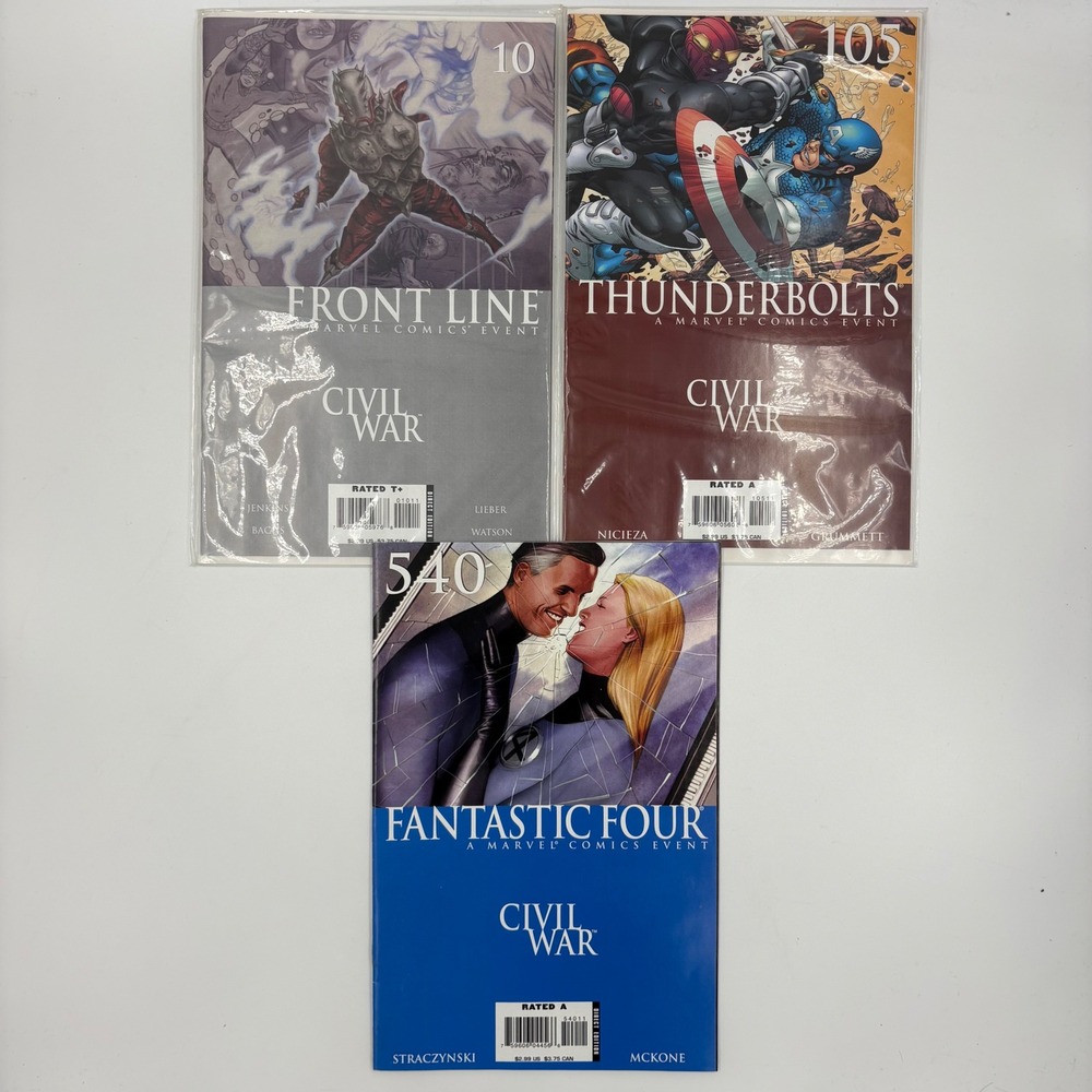 Marvel Comic Book Lot Civil War Front Line 10 105 540